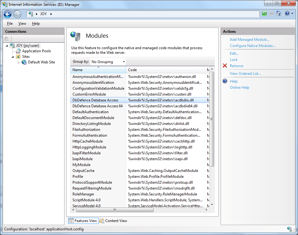 Modulelist